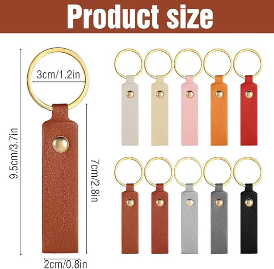Custom Photo Keychain with leather strap