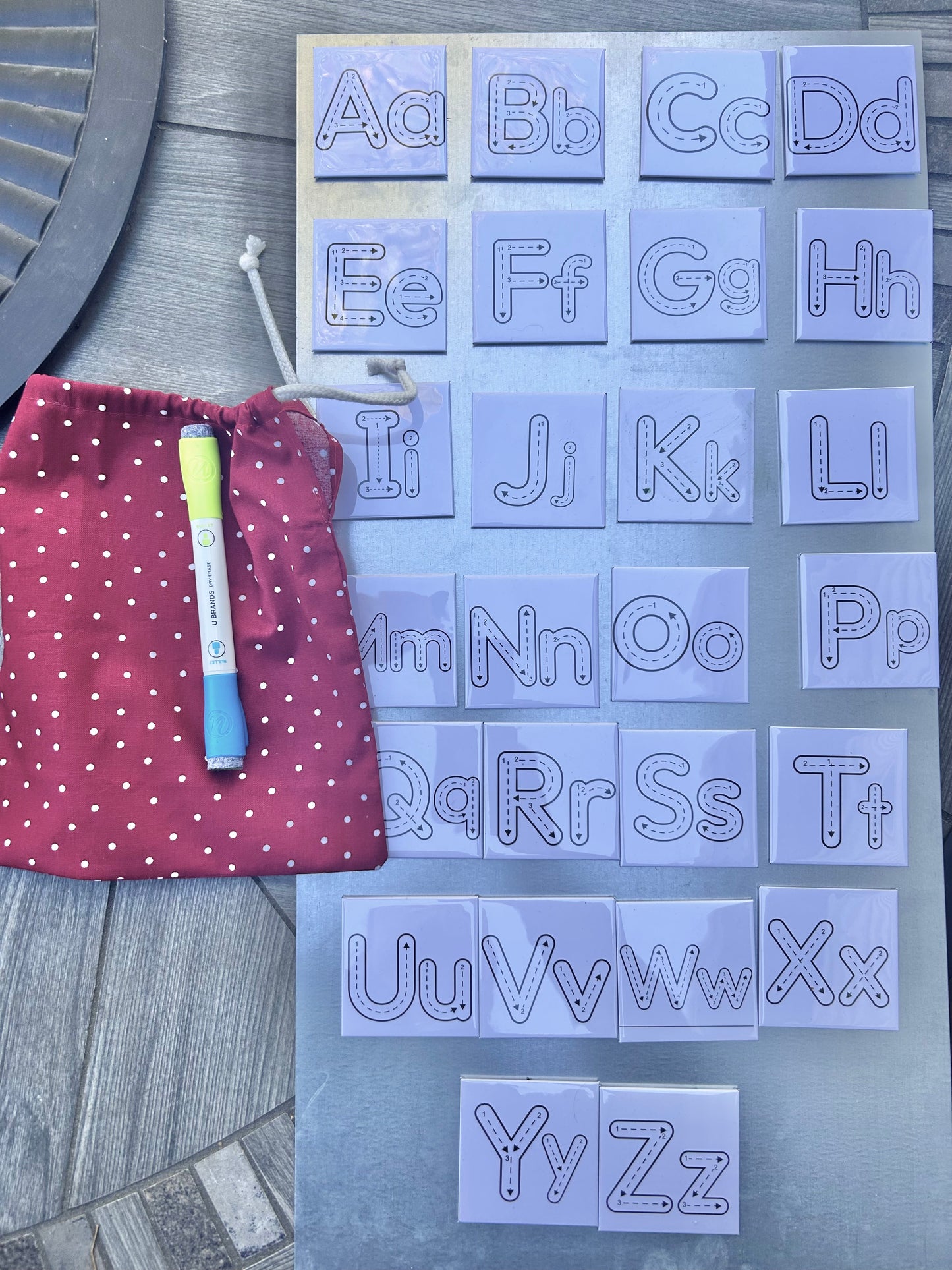 Dry Erase Alphabet Tracing